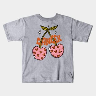 Cancer Zodiac Cherries Kids T-Shirt